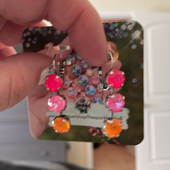 Crystal Drop Earrings - Picture 3 of 3